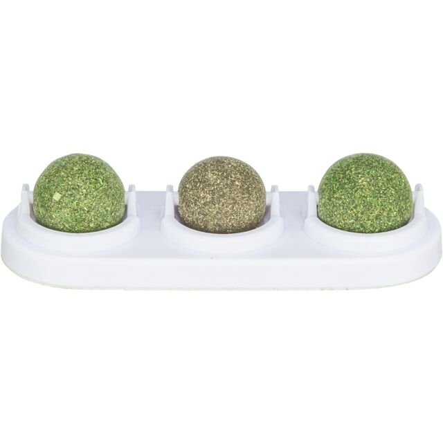 TRIXIE GIOCO GATTO PALLINE CATNIP & MATATABI CON SUPPORTO