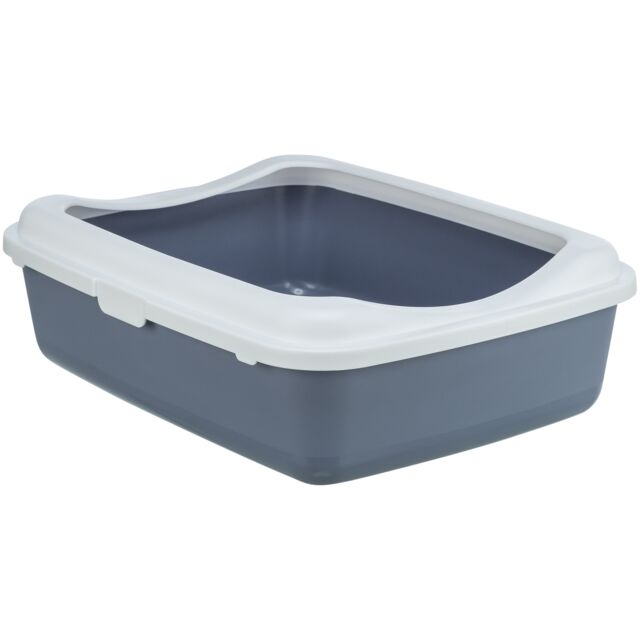 TRIXIE BE ECO CASSETTA IGIENICA CON CORNICE VIOLA/BIANCO