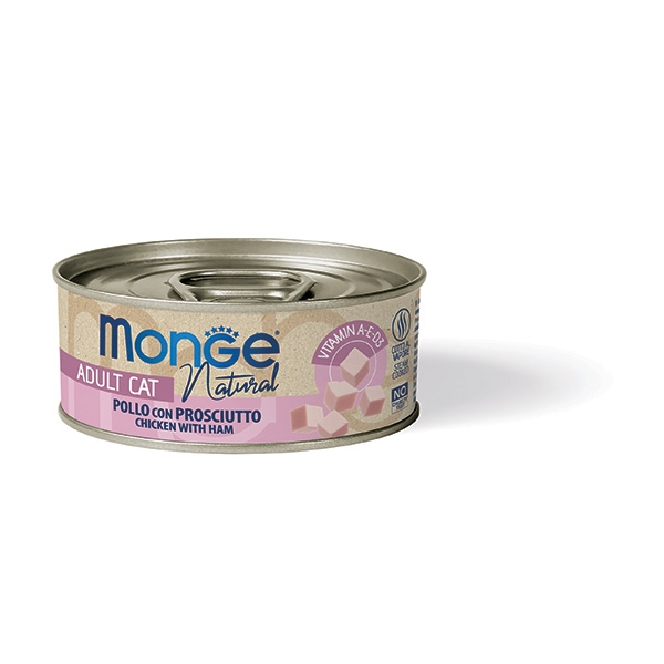 MONGE NATURAL ADULT CAT POLLO CON PROSCIUTTO