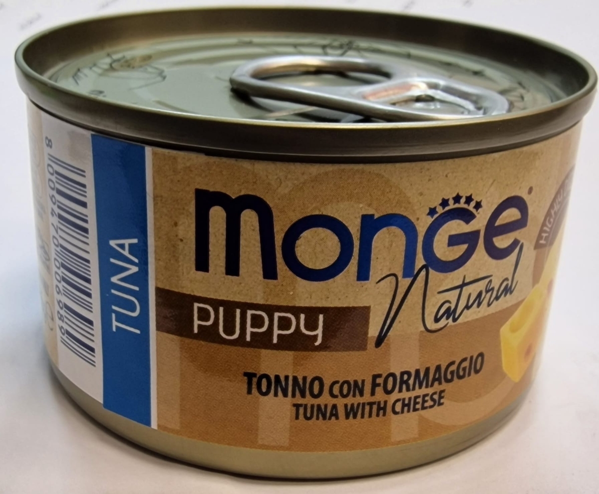 MONGE NATURAL PUPPY TONNO CON FORMAGGIO