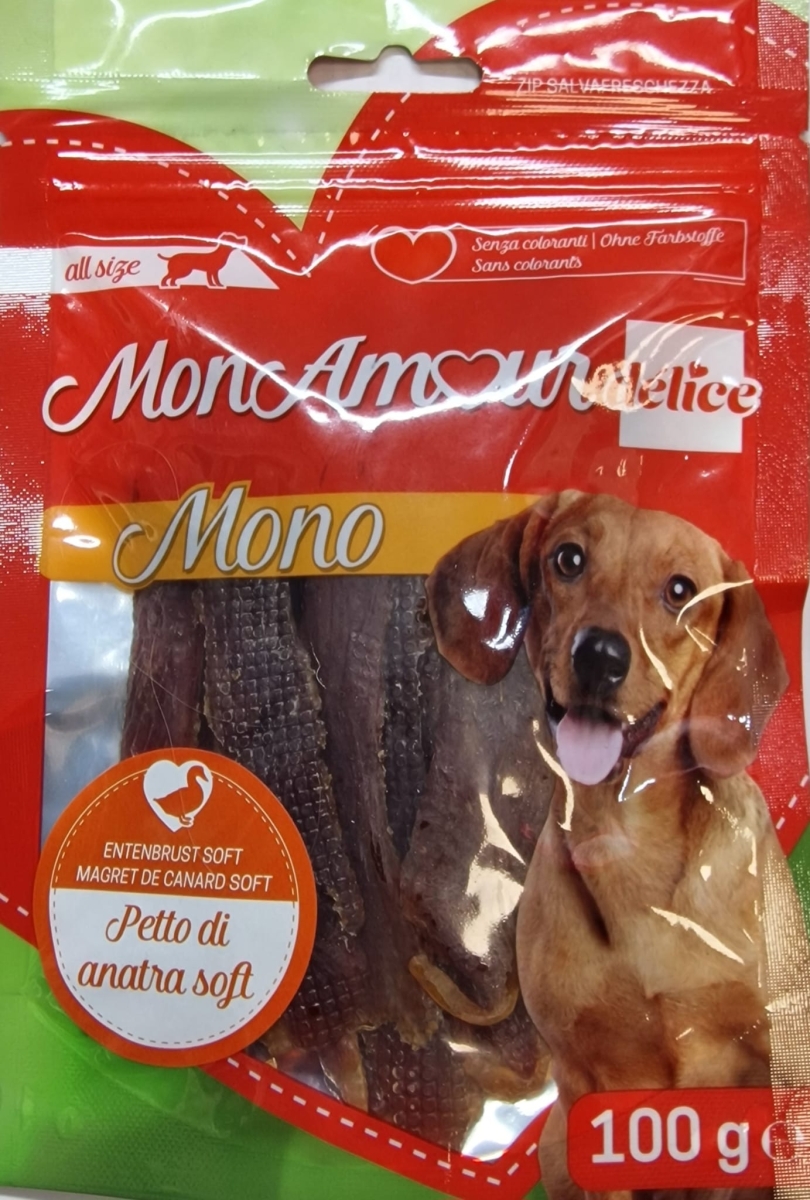 MON AMOUR DELICE MONO DOG SNACK PETTO DI ANATRA SOFT