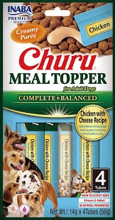 CHURU MEAL TOPPER PER CANI ADULTI SNACK CREMOSO CON POLLO E  FORMAGGIO