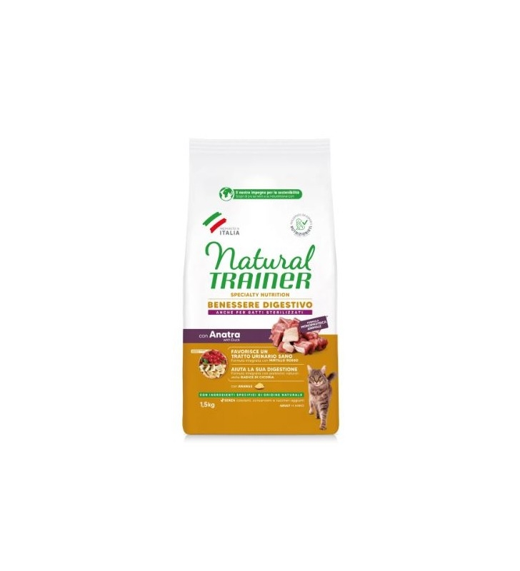 NATURAL TRAINER ADULT BENESSERE DIGESTIVO NO GLUTEN CON ANATRA