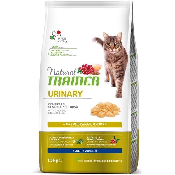 NATURAL TRAINER CAT URINARY ADULT CON POLLO FRESCO