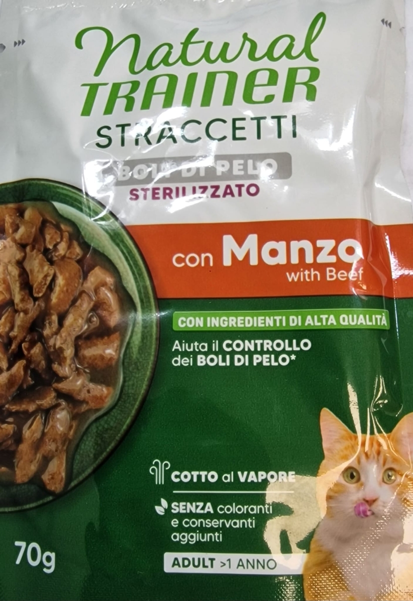 NATURAL TRAINER STRACCETTI BOLI DI PELO STERILIZZATO CON MANZO