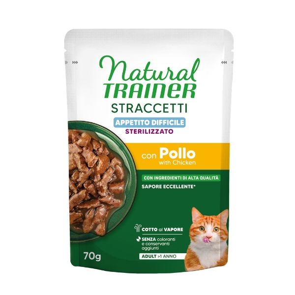 NATURAL TRAINER STRACCETTI APPETITO DIFFICILE STERILIZZATO CON POLLO