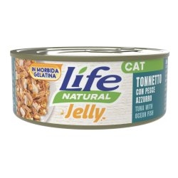 LIFE NATURAL JELLY CAT TONNETTO CON PESCE AZZURRO