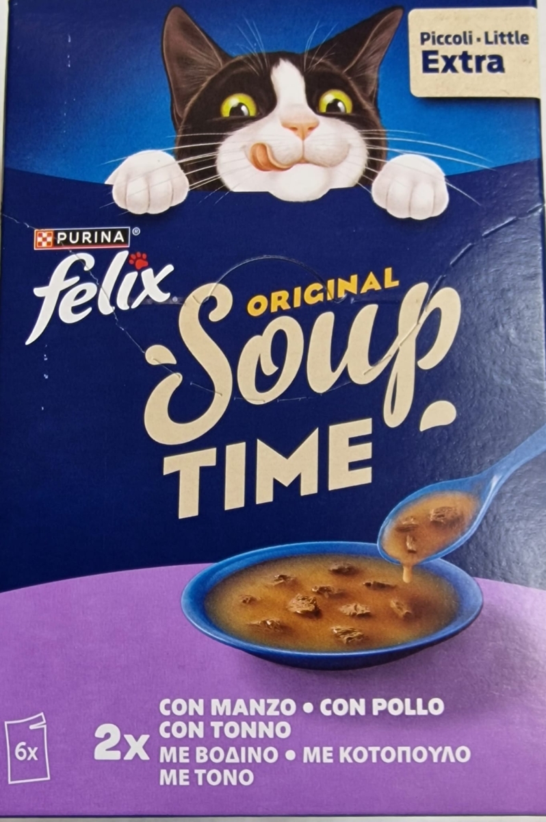 NESTLE FELIX ORIGINAL SOUP TIME CON MANZO/POLLO/TONNO