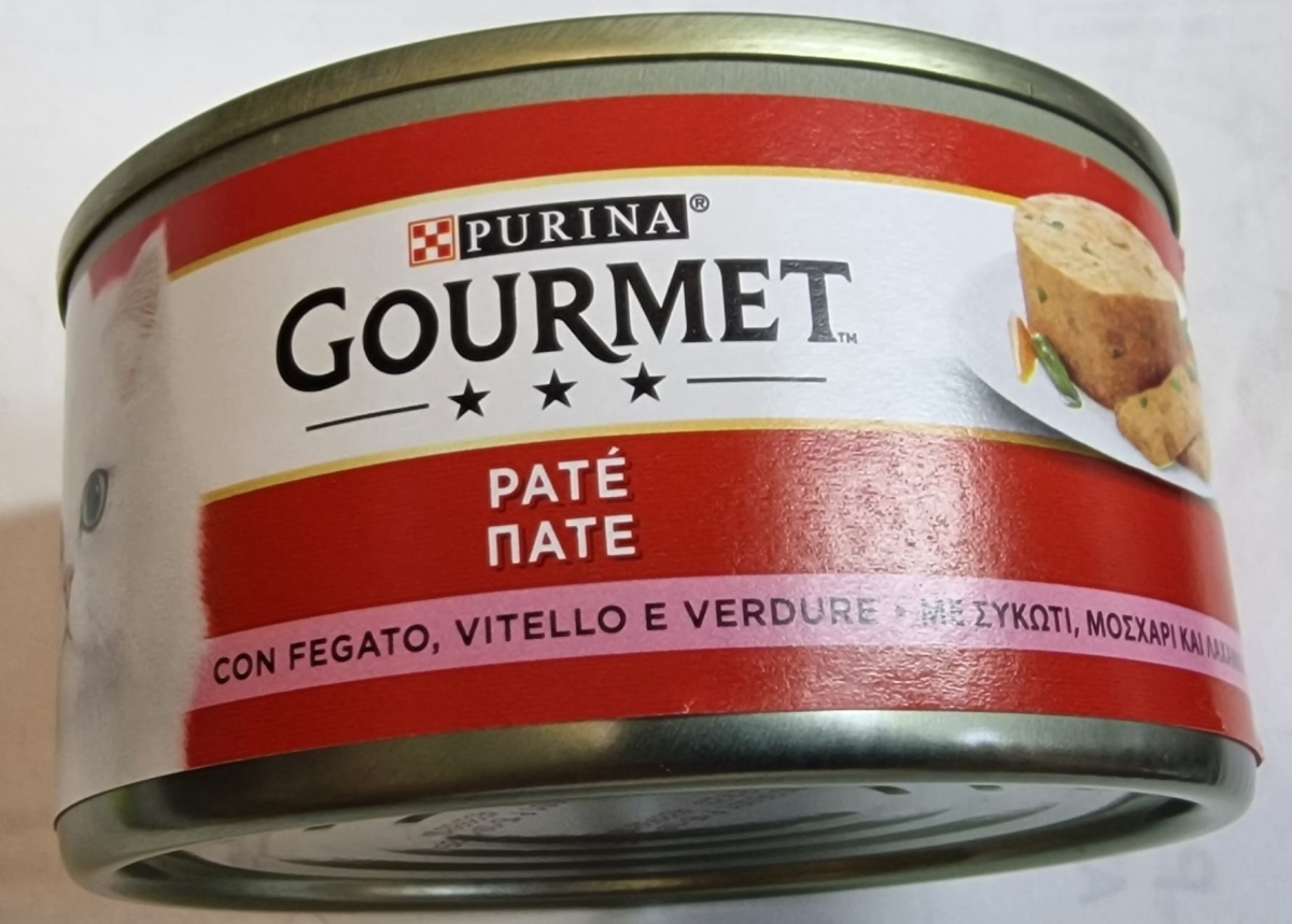 PURINA GOURMET PATE'  CON FEGATO/VITELLO E VERDURE