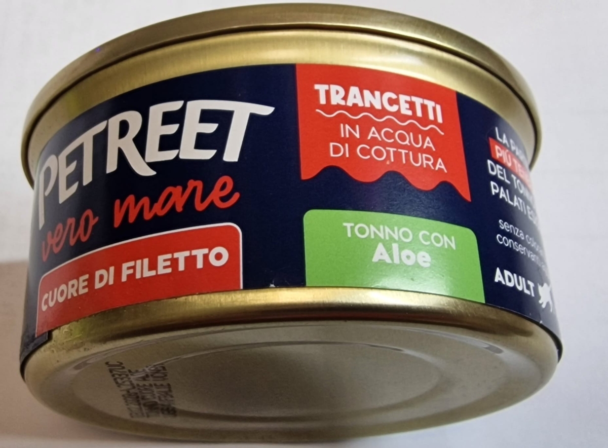 PETREET VERO MARE CUORE DI FILETTO TRANCETTI IN ACQUA DI COTTURA TONNO CON ALOE