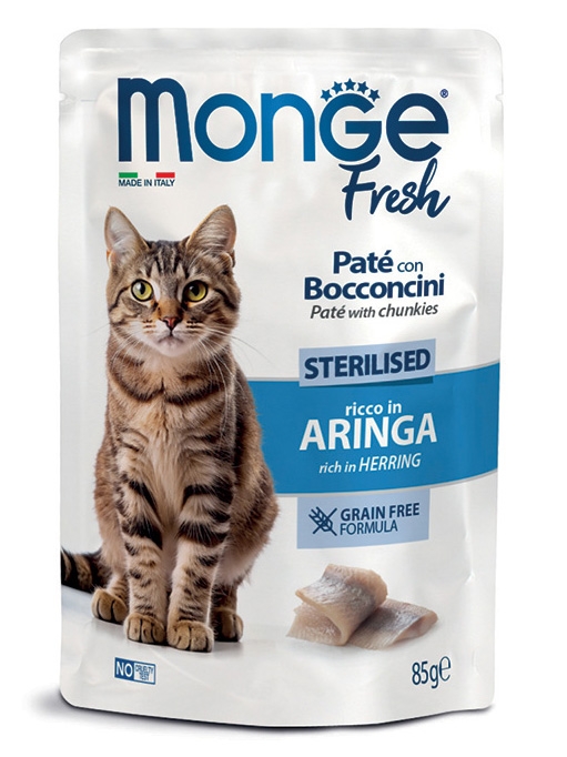 MONGE FRESH PATE' CON BOCCONCINI STERILISED RICCO IN ARINGA