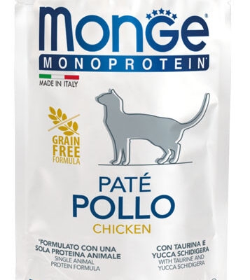 MONGE MONOPROTEIN STERILISED PATE' POLLO