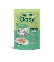 OASY WET CAT NATURY SOFT JELLY POLLO CON MELA