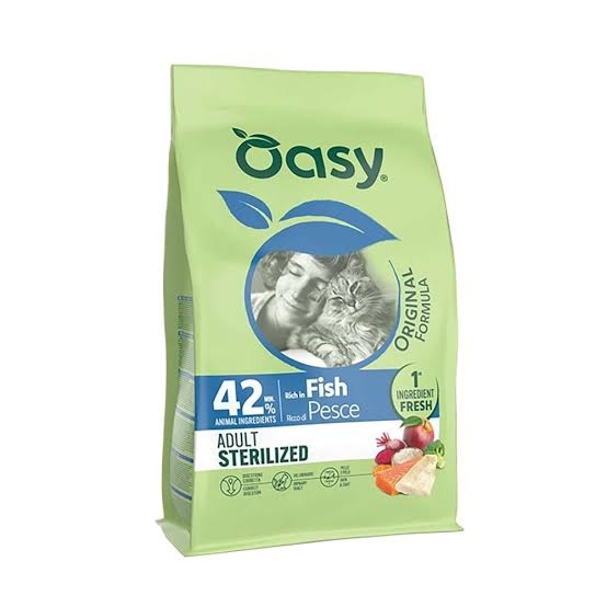 OASY DRY CAT ORIGINAL ADULT STERILIZED PESCE
