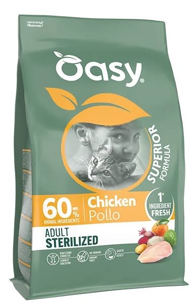 OASY DRY CAT SUPERIOR ADULT STERILIZED POLLO