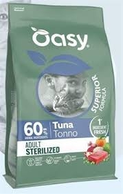 OASY DRY CAT SUPERIOR ADULT STERILIZED TONNO