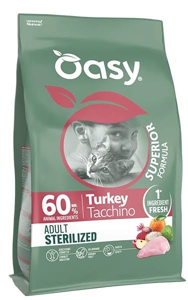 OASY DRY CAT SUPERIOR ADULT STERILIZED TACCHINO