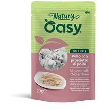OASY WET CAT NATURY SOFT JELLY POLLO CON PROSCIUTTO DI POLLO