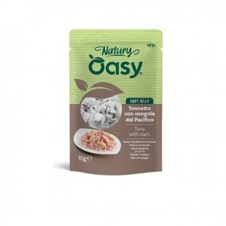 OASY WET CAT NATURY SOFT JELLY  TONNETTO CON VONGOLE DEL PACIFICO