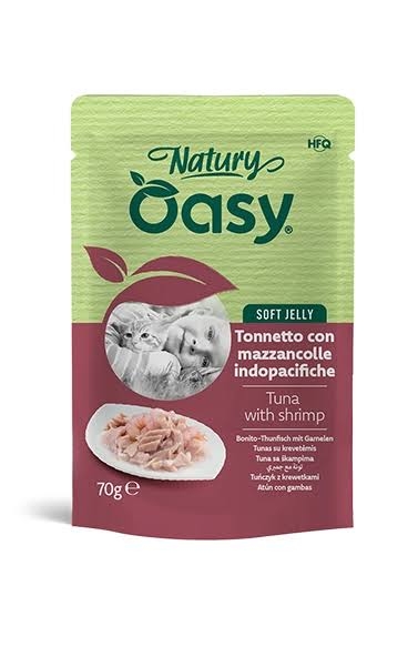 OASY WET CAT NATURY SOFT JELLY TONNETTO CON MAZZANCOLLE INDOPACIFICHE