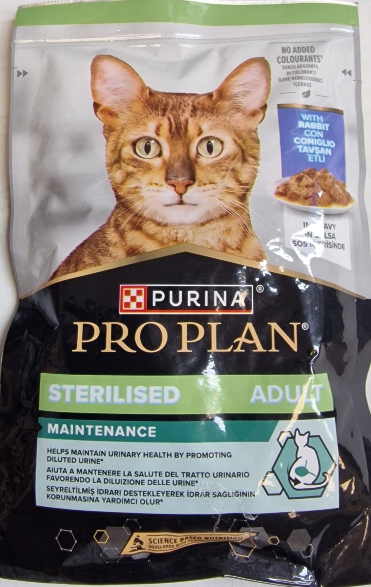 NESTLE' PURINA PRO PLAN STERILISED CAT CONIGLIO