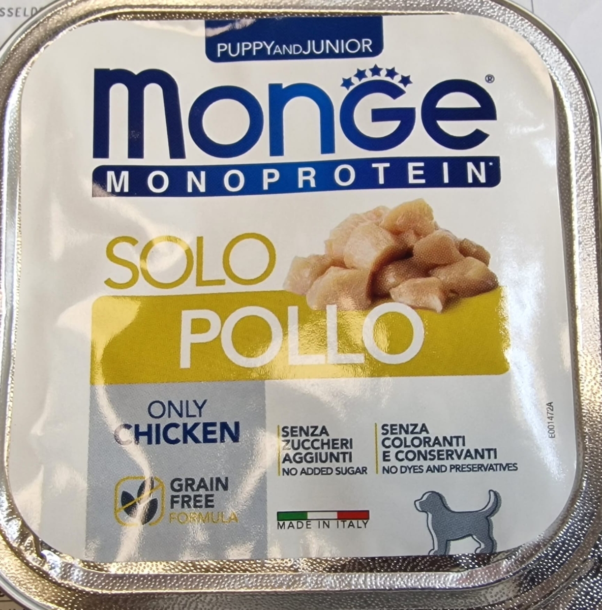 MONGE DOG PUPPY SOLO POLLO