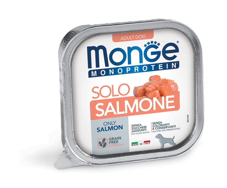 MONGE DOG ADULT SOLO SALMONE
