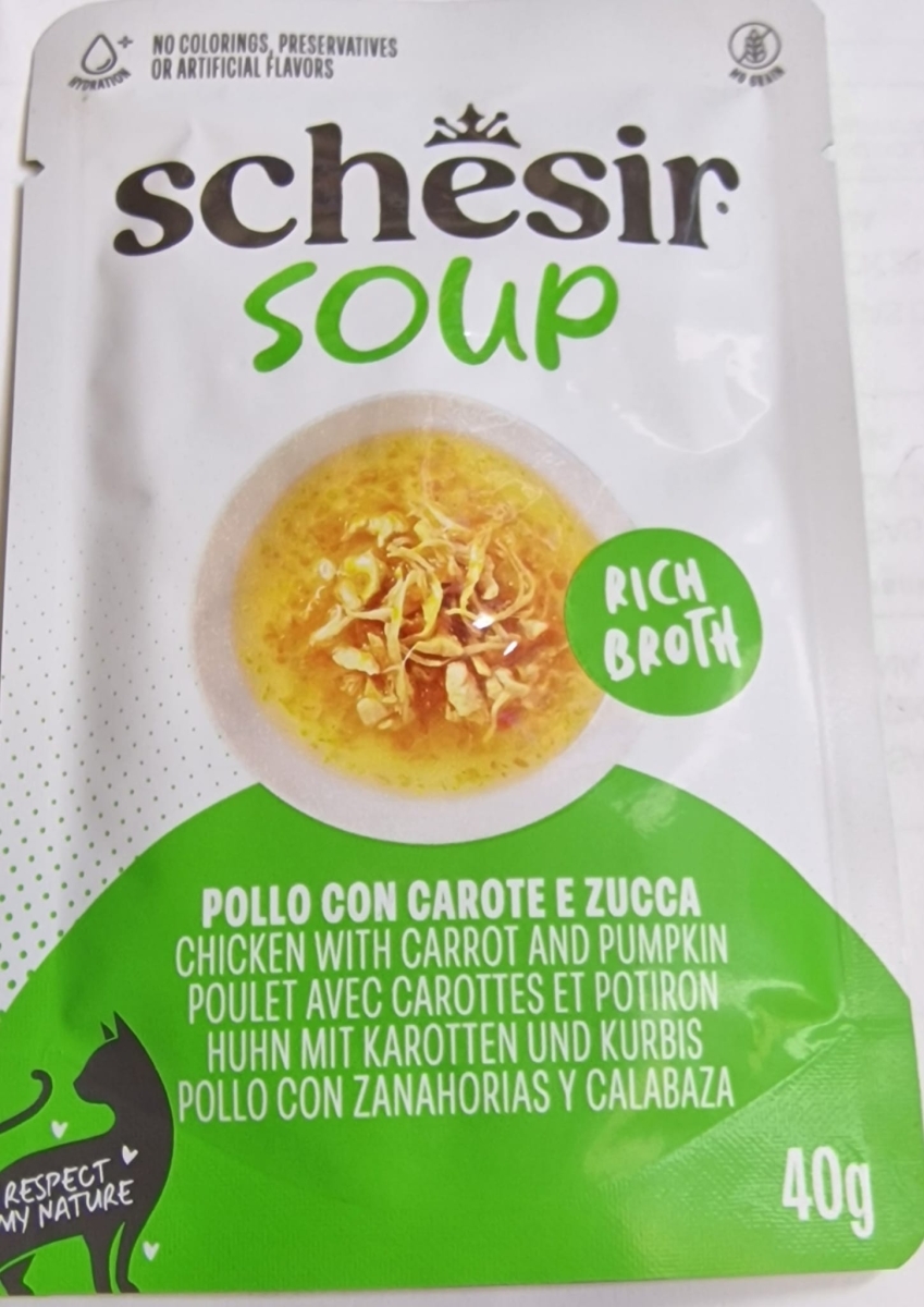 SCHESIR SOUP RICH BROTH CON POLLO CON CAROTE E ZUCCA