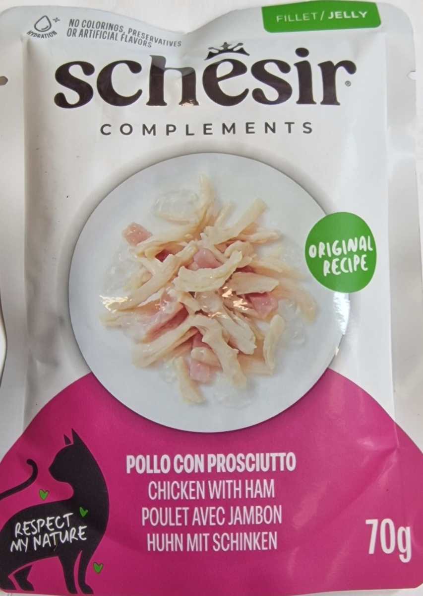 SCHESIR COMPLEMENTS PER GATTI FILETTI IN JELLY POLLO CON PROSCIUTTO