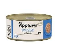 APPLAWS GATTO LATTINE IN BRODO CON FILETTO DI TONNO E GRANCHIO