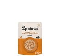 APPLAWS GATTO BUSTINA IN JELLY CON PETTO DI POLLO E FEGATO DI POLLO