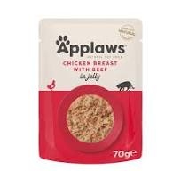 APPLAWS GATTO BUSTINA IN JELLY CON PETTO DI POLLO E MANZO