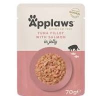 APPLAWS GATTO BUSTINA IN JELLY CON FILETTI DI TONNO CON SALMONE