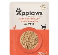 APPLAWS GATTO BUSTINA IN BRODO POLLO CON SALMONE