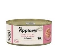 APPLAWS GATTO LATTINE IN BRODO CON FILETTO DI TONNO E GAMBERETTI