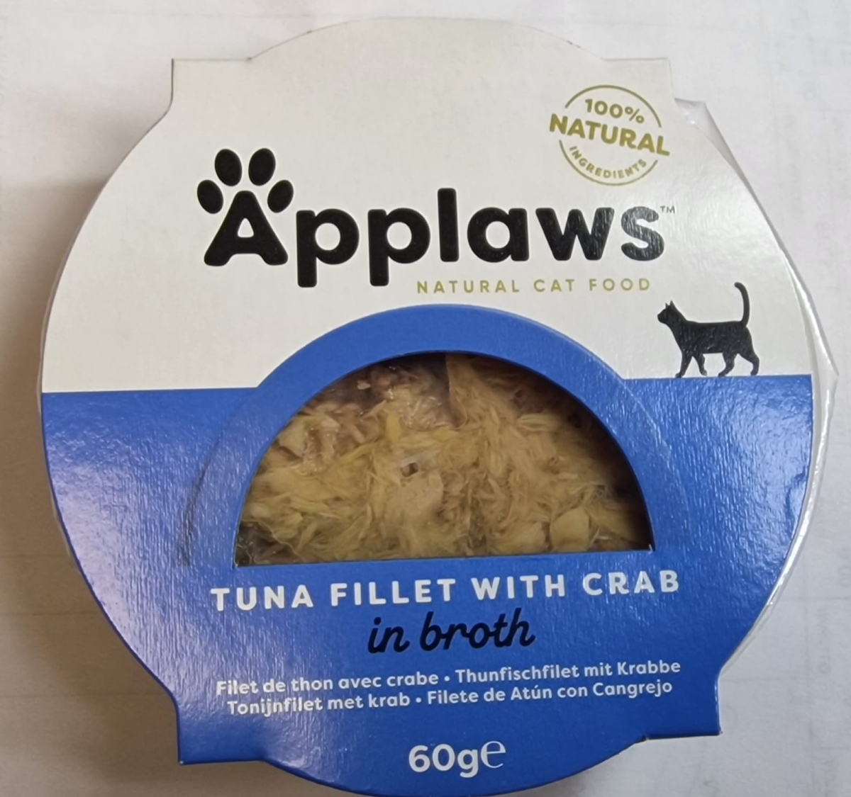 APPLAWS GATTO IN BRODO POT FILETTI DI TONNO CON GRANCHIO