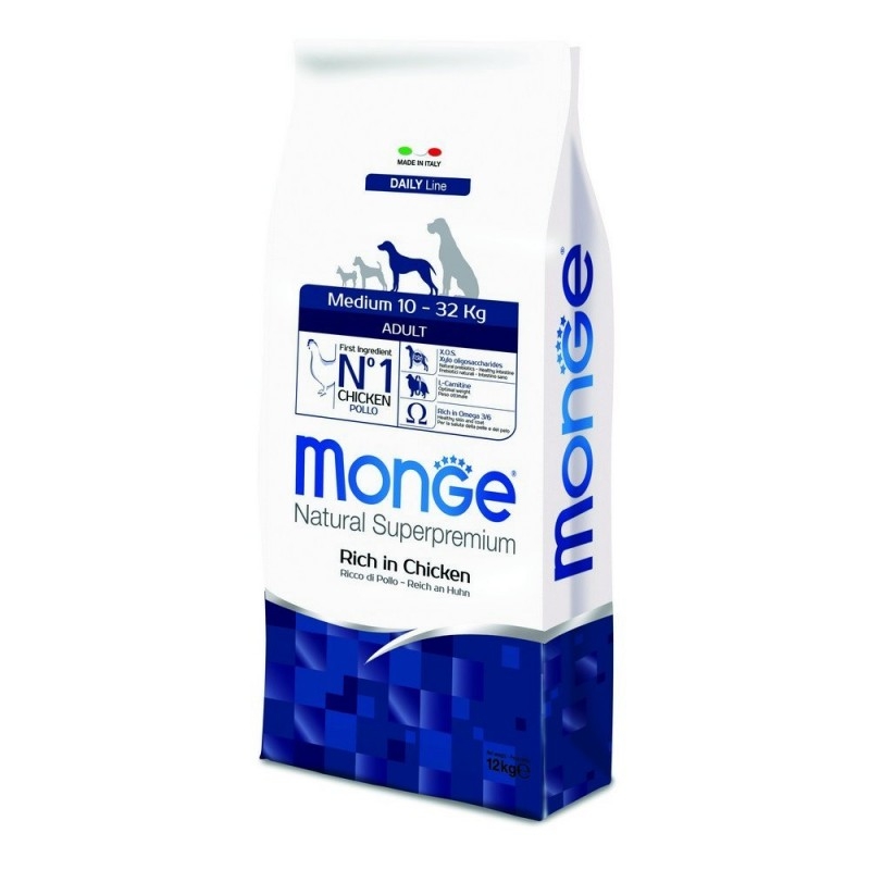 MONGE NATURAL SUPERPREMIUM MEDIUM ADULT RICCO DI POLLO