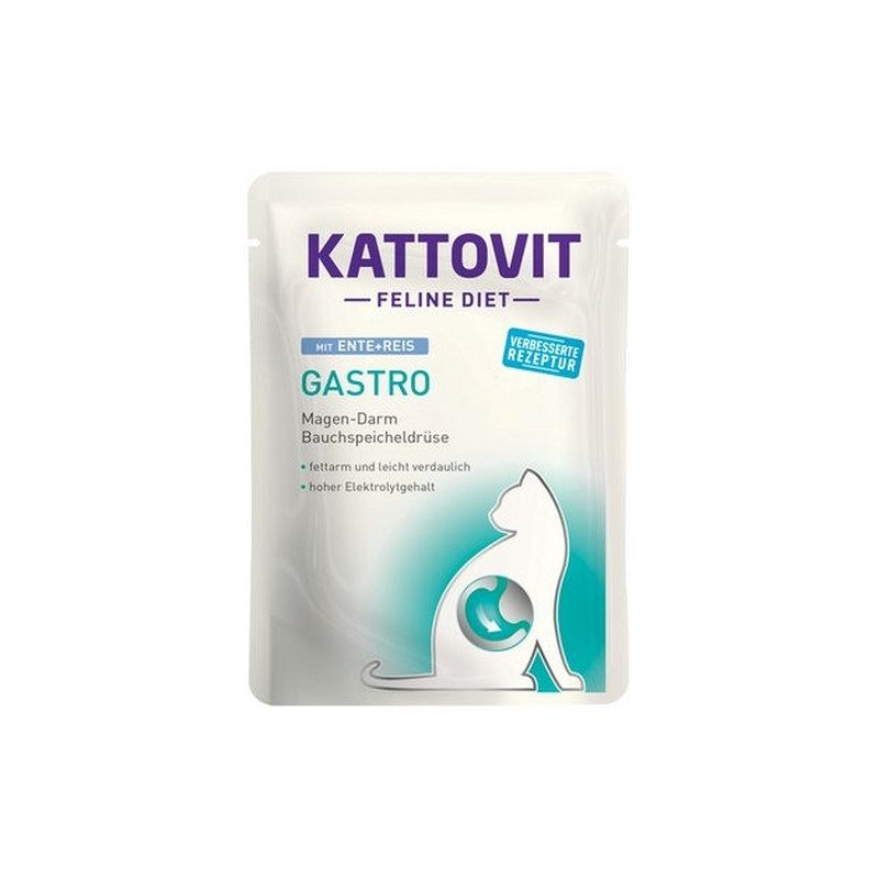 KATTOVIT FELINE DIET GASTRO ANATRA + RISO