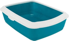 TRIXIE BE ECO CASSETTA IGIENICA CON CORNICE TURCHESE/BIANCO