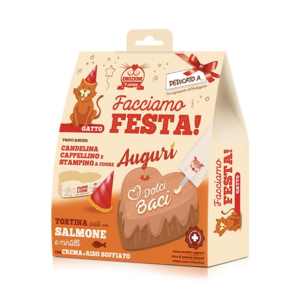 COLTIVIA FACCIAMO FESTA BOX PER GATTO PATE' SALMONE