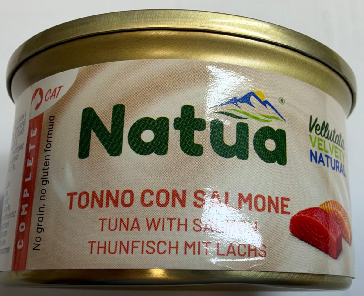 NATUA VELLUTATA NATURAL COMPLETE TONNO CON SALMONE