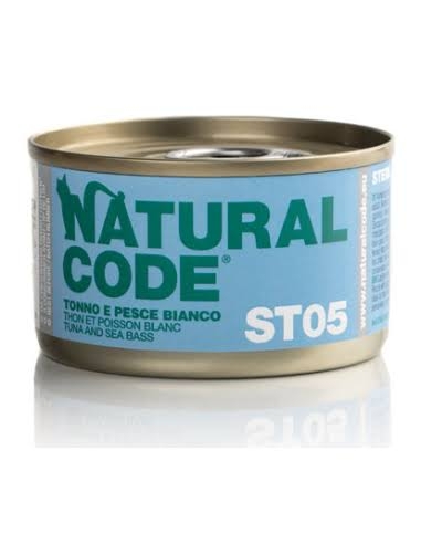 NATURAL CODE STERIL 05 GATTO TONNO E PESCE BIANCO
