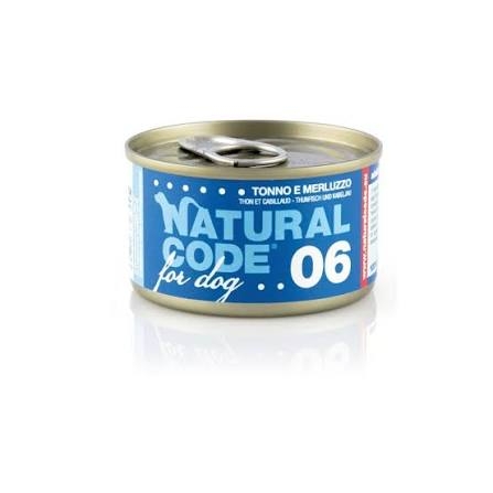 06 NATURAL CODE DOG TONNO E MERLUZZO