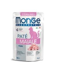 MONGE MONOPROTEIN STERILISED PATE' MAIALE