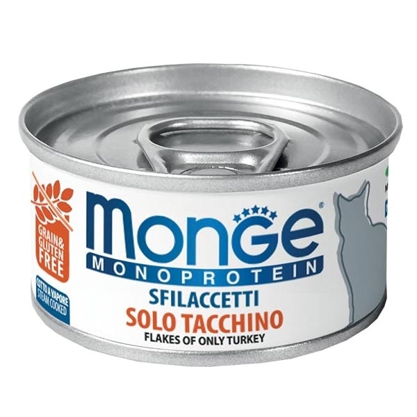 MONGE MONOPROTEICO SFILACCETTI SOLO TACCHINO